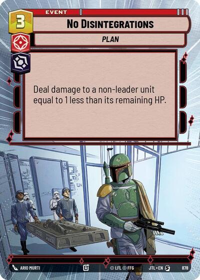 No Disintegrations (Hyperspace Foil) Jump to Lightspeed card price