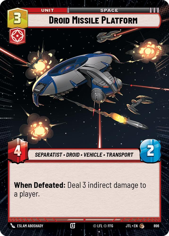 Droid Missile Platform (Hyperspace Foil) 896 card