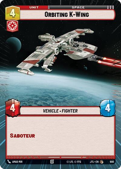 Orbiting K Wing Hyperspace Foil