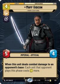 Moff Gideon - I Know Everything (Hyperspace Foil)