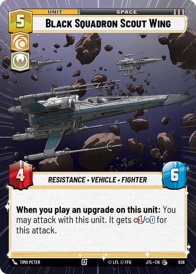 Black Squadron Scout Wing Hyperspace Foil
