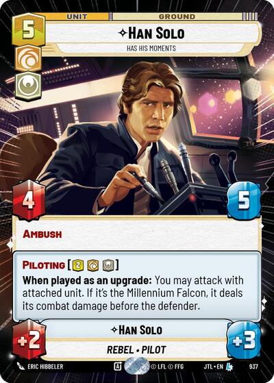 Han Solo - Has His Moments (Hyperspace Foil) Jump to Lightspeed card price