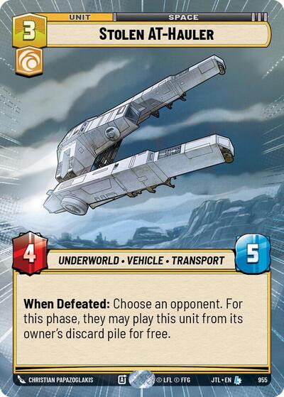 Stolen AT-Hauler (Hyperspace Foil) Jump to Lightspeed card price