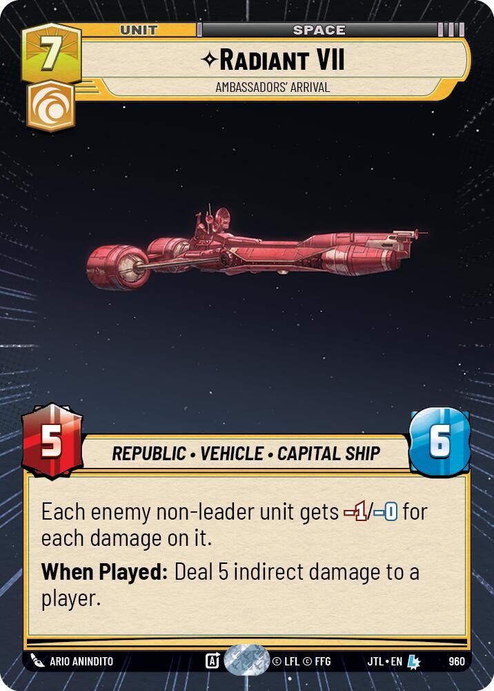 Radiant VII - Ambassadors' Arrival (Hyperspace Foil)