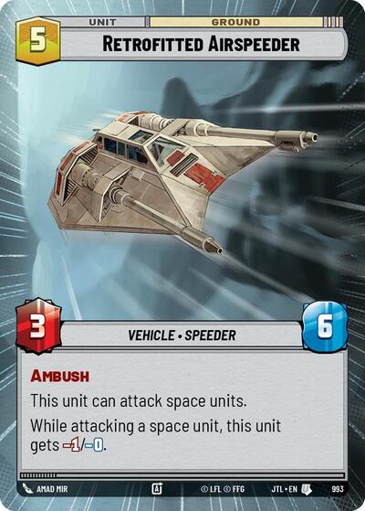 Retrofitted Airspeeder Hyperspace Foil