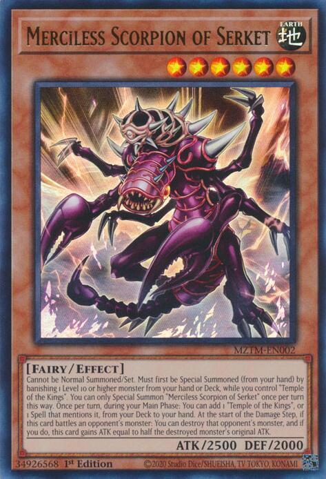 Merciless Scorpion of Serket - Maze of the Master - YuGiOh