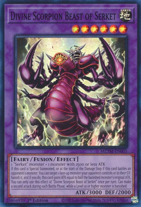 Divine Scorpion Beast of Serket - Maze of the Master - YuGiOh
