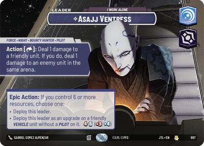 Asajj Ventress - I Work Alone (Showcase) card