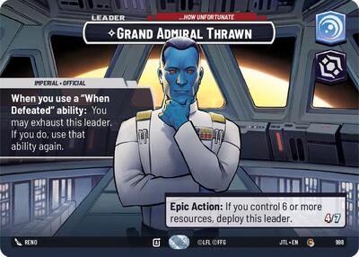Grand Admiral Thrawn - ...How Unfortunate (Showcase) Jump to Lightspeed card price