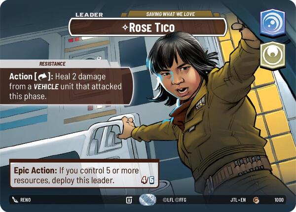 Rose Tico - Saving What We Love (Showcase) - Jump to Lightspeed - Star  Wars: Unlimited - TCGplayer.com