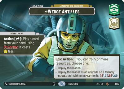 Wedge Antilles - Leader of Red Squadron (Showcase) card