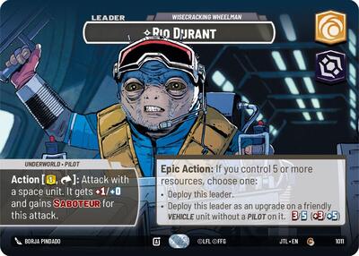 Rio Durant - Wisecrack Wheelman (Showcase) Jump to Lightspeed card price