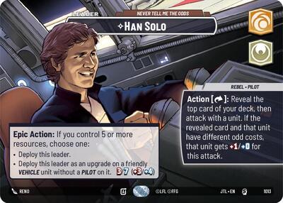 Han Solo - Never Tell Me the Odds (Showcase) Jump to Lightspeed card price