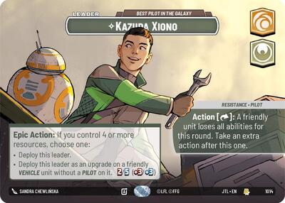 Kazuda Xiono - Best Pilot in the Galaxy (Showcase) Jump to Lightspeed card price