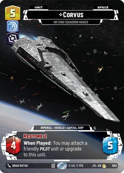 Corvus - Inferno Squadron Raider (Prestige Foil) Jump to Lightspeed card price