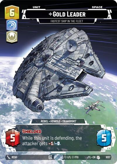 Gold Leader - Fastest Ship in the Fleet (Prestige Foil) Jump to Lightspeed card price