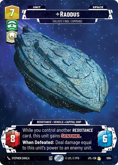 Raddus - Holdo's Final Command (Prestige Foil) Jump to Lightspeed card price