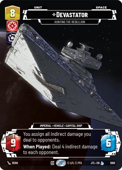Devastator - Hunting the Rebellion (Prestige Foil) Jump to Lightspeed card price