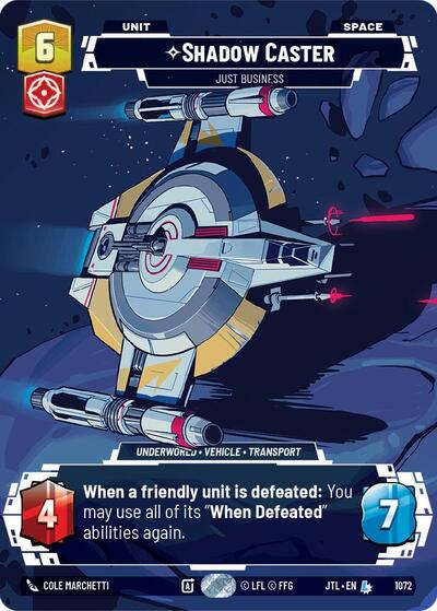Shadow Caster - Just Business (Prestige Foil) card