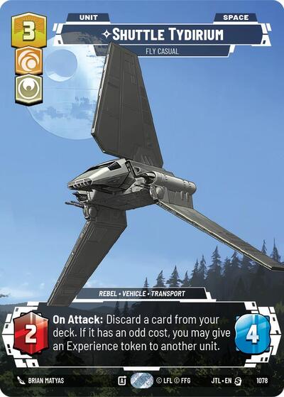 Shuttle Tydirium - Fly Casual (Prestige Foil) Jump to Lightspeed card price