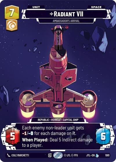 Radiant VII - Ambassadors' Arrival (Prestige Foil) Jump to Lightspeed card price