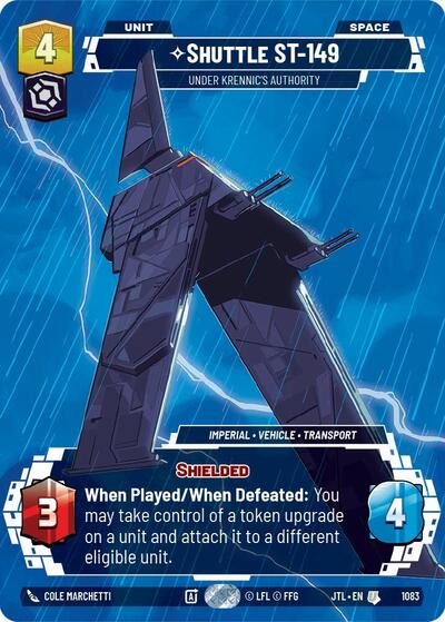 Shuttle ST-149 - Under Krennic's Authority (Prestige Foil) Jump to Lightspeed card price