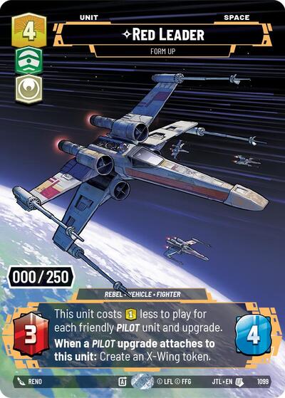 Red Leader - Form Up (Serialized) Jump to Lightspeed card price