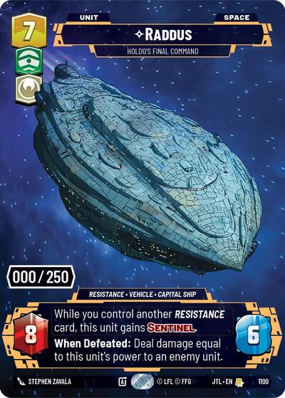 Raddus Holdos Final Command Serialized