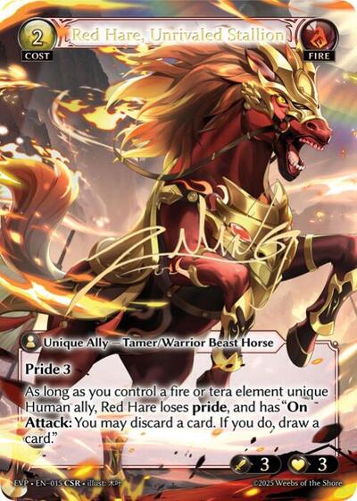 Red Hare, Unrivaled Stallion
