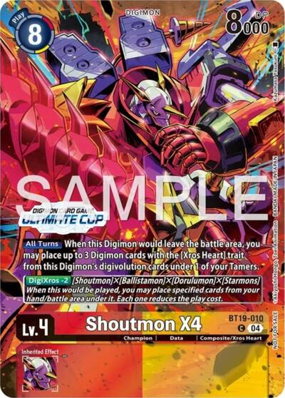 Shoutmon X4 (Ultimate Cup 25-26 Season 1) Release Special Booster 2.5 card price