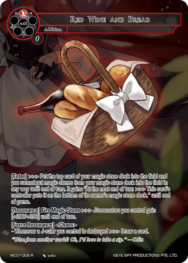 Red Wine and Bread