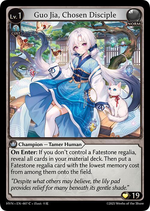 Guo Jia, Chosen Disciple - Abyssal Heaven - Grand Archive TCG