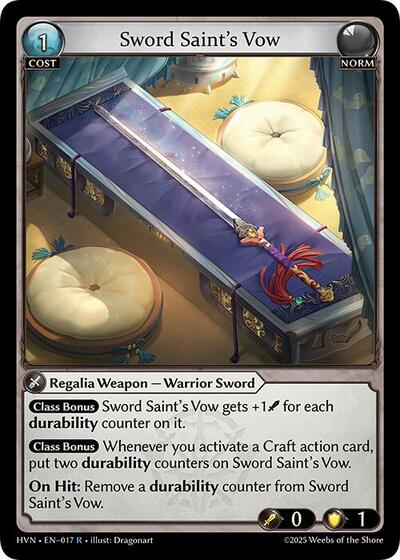 Sword Saint's Vow card