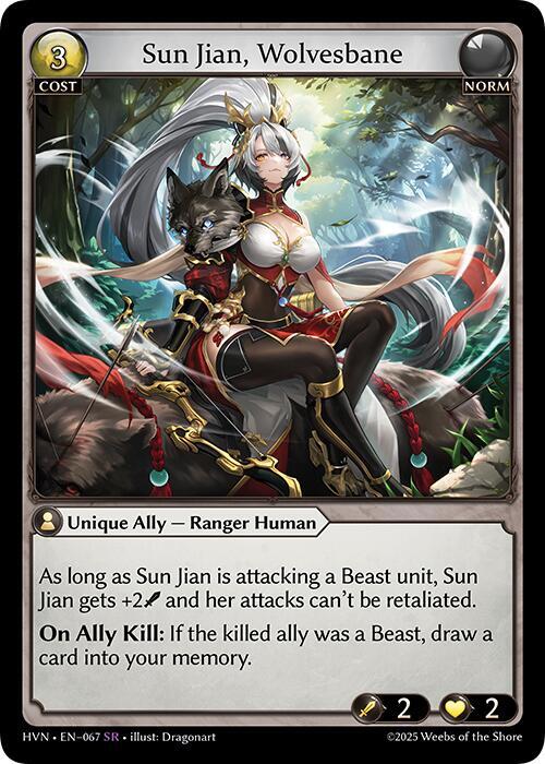 Sun Jian, Wolvesbane - Abyssal Heaven - Grand Archive TCG