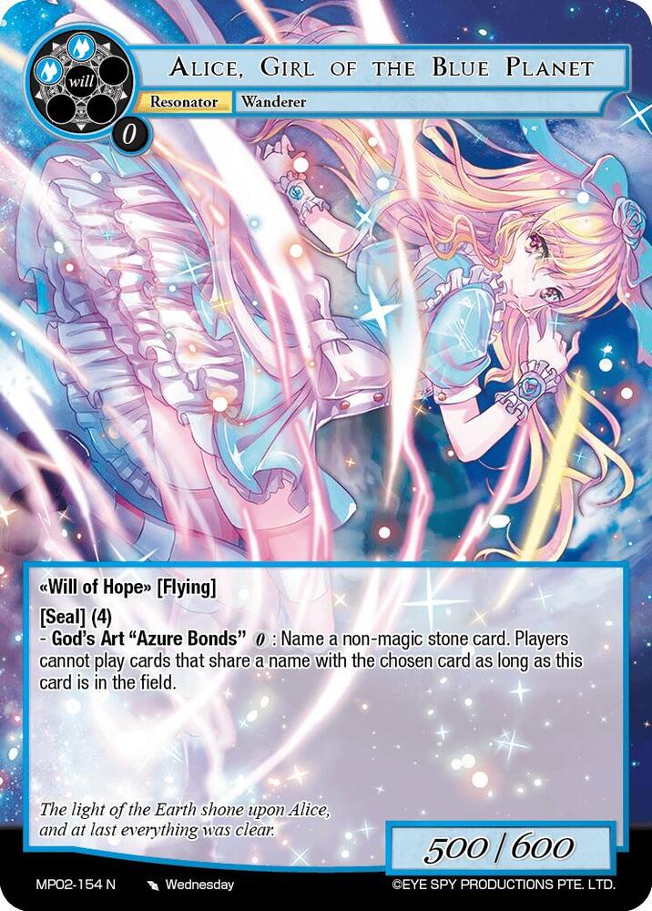 Alice, Girl of the Blue Planet