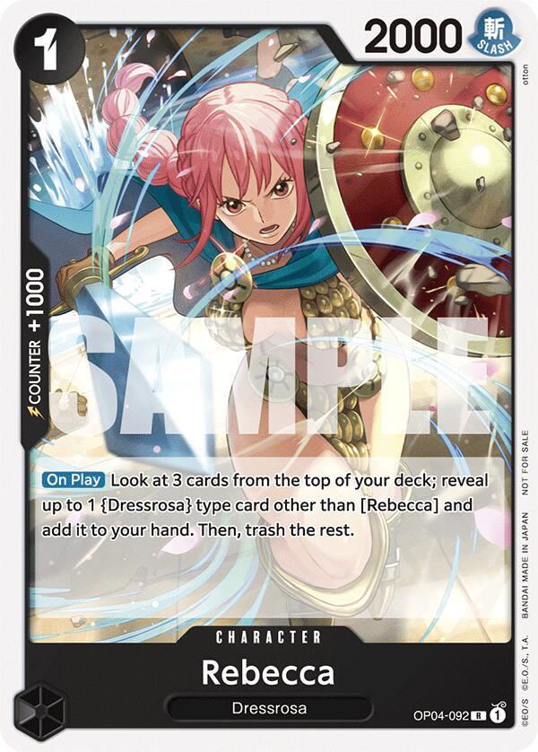ONE PIECE レベッカ ホロカード Rebecca SR OP05-091 SP Japanese ONE PIECE Card Game Wings of