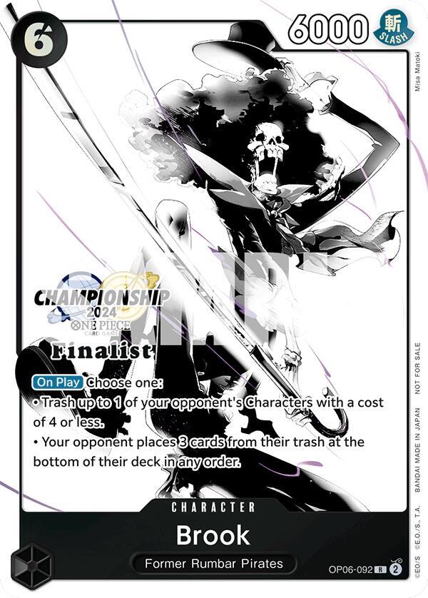 Brook (Championship 2024 Finalist Card Set Vol. 2) - One Piece