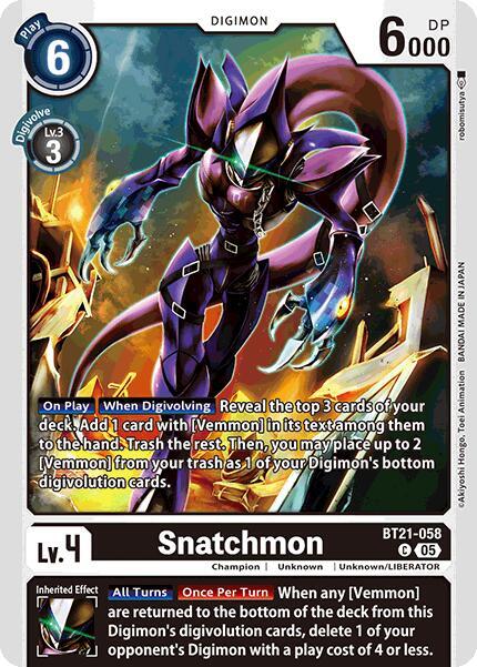 Snatchmon - World Convergence - Digimon Card Game - TCGplayer.com