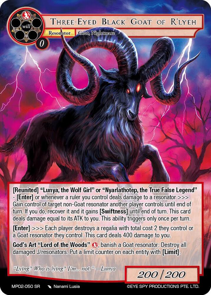 Three-Eyed Black Goat of R'lyeh