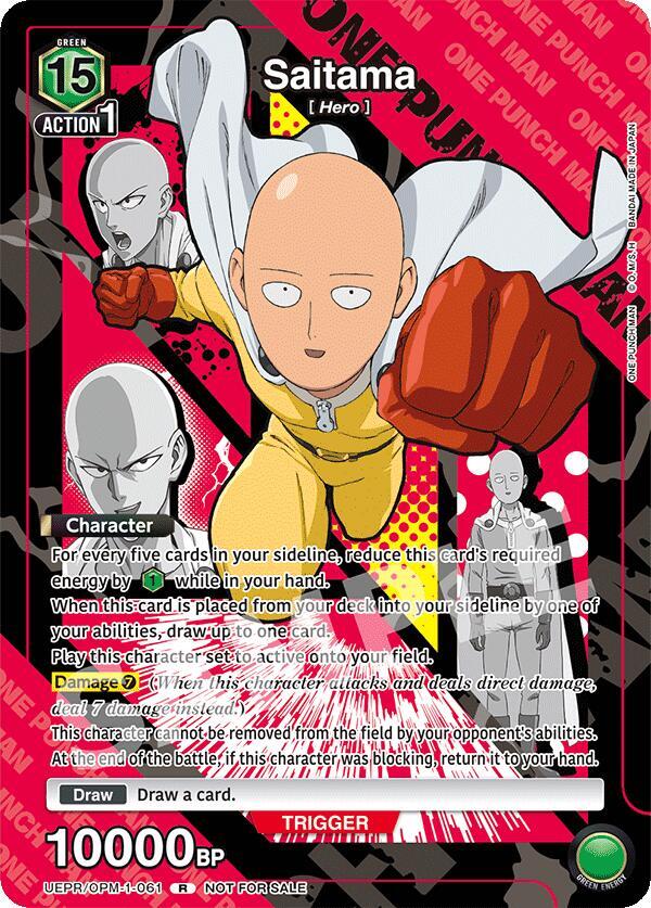 Saitama (061) - Union Arena Promotion Cards - Union Arena