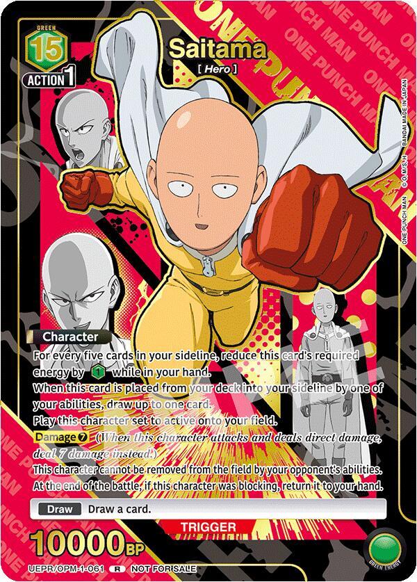 Saitama (061) (Gold) - Union Arena Promotion Cards - Union Arena
