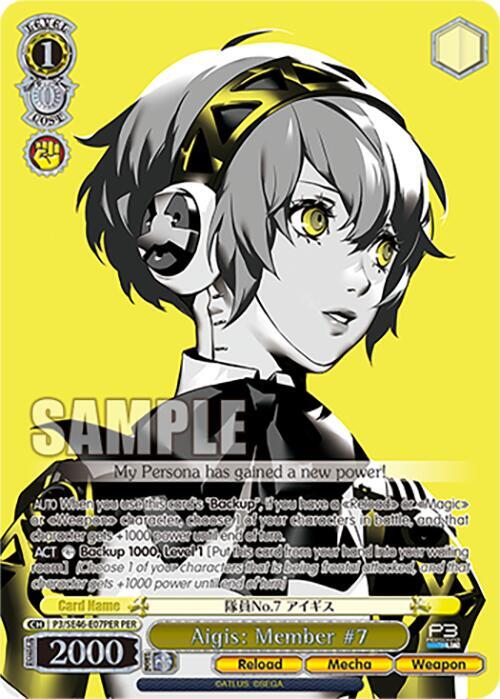 Aigis: Member #7 (PER) - Persona 3 Reload Premium Booster - Weiss