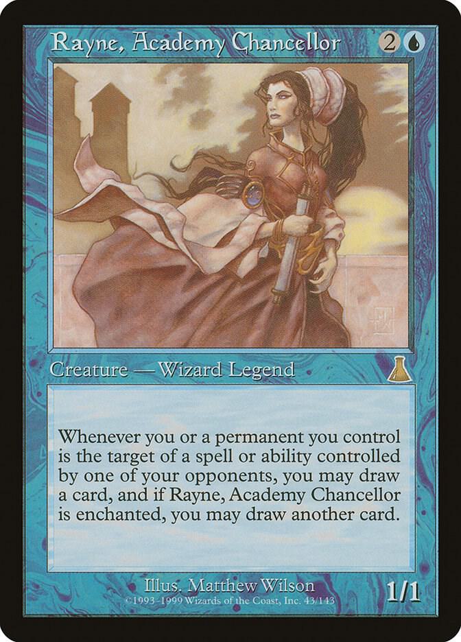 MTG foil 英語　アカデミーの事務局長レイン Rayne, Academy Chancellor - Urza's Destiny - Magic: The Gathering