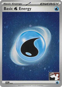 Basic Water Energy - 003 (Cosmos Holo) #003 from Prize Pack Series Cards Pokemon card image