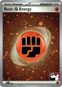 Basic Fighting Energy - 006 (Cosmos Holo) #006 from Prize Pack Series Cards Pokemon card image