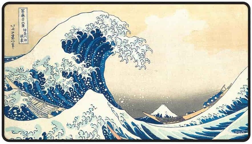 Ultra Pro: Fine Art Black-Stitched Playmat - The Great Wave Off