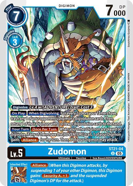 Zudomon - Starter Deck 21: Hero of Hope - Digimon Card Game