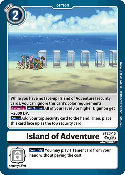 Island of Adventure digimon card