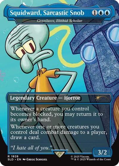 Squidward Sarcastic Snob Grazilaxx Illithid Scholar