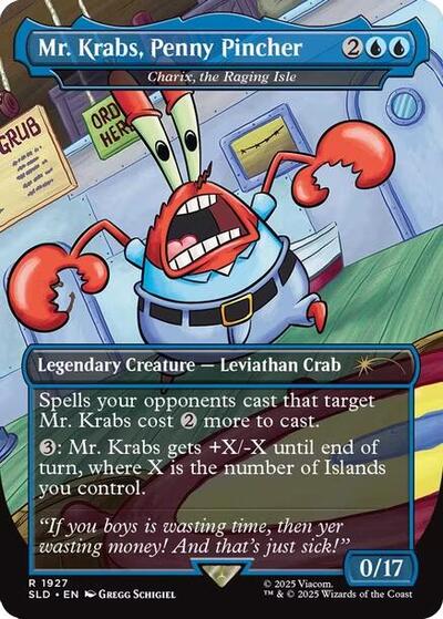 Mr Krabs Penny Pincher Charix the Raging Isle